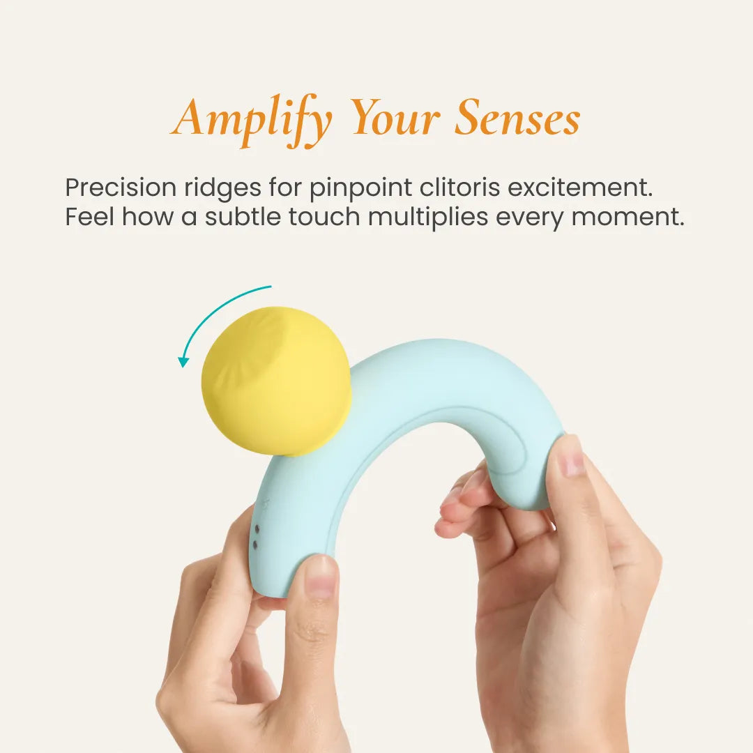 Osuga Fizz 2-in-1 Wand Vibrator with board clitoral stimulation area